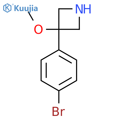 3-(4-Bromophenyl)-3-methoxyazetidine structure