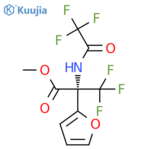 Methyl 3,3,3-trifluoro-2-(2-furyl)-N-(trifluoroacetyl)alaninate structure