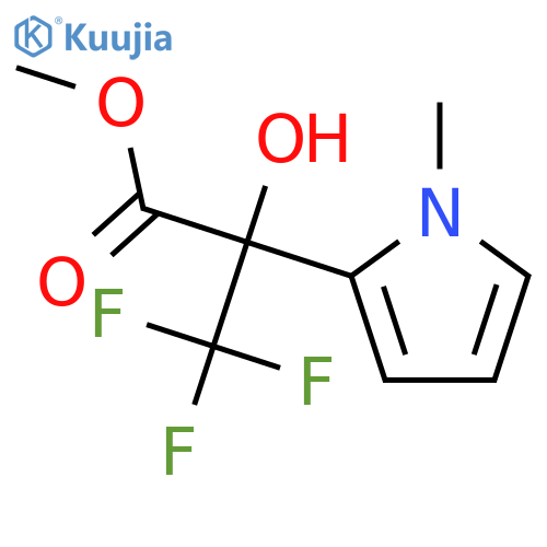 Methyl 3,3,3-Trifluoro-2-hydroxy-2-(1-methyl-1H-pyrrol-2-yl)propanate structure