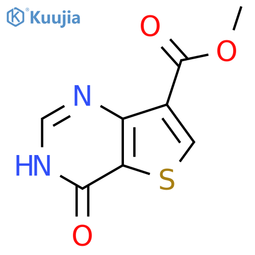 METHYL 4-OXO-3,4-DIHYDROTHIENO[3,2-D]PYRIMIDINE-7-CARBOXYLATE structure