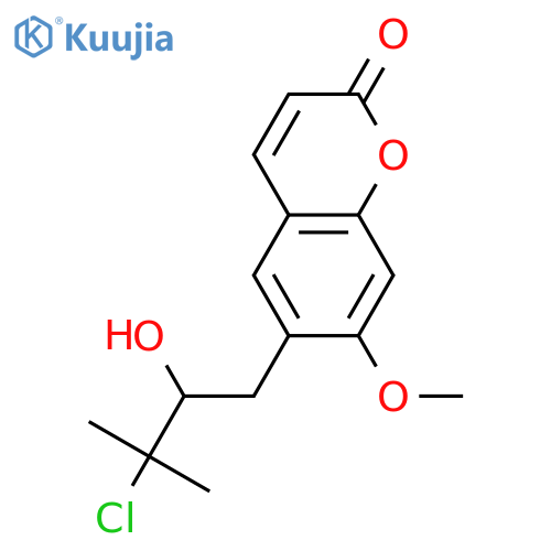 Peucedanol; (±)-form, 3'-Deoxy, 3'-chloro, 7-Me ether structure