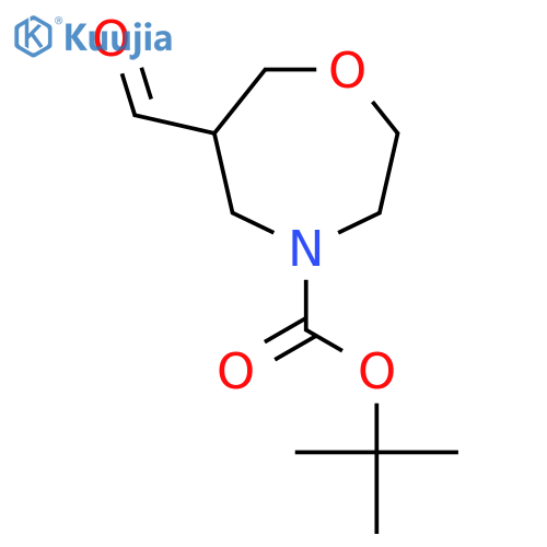 Tert-butyl 6-formyl-1,4-oxazepane-4-carboxylate structure
