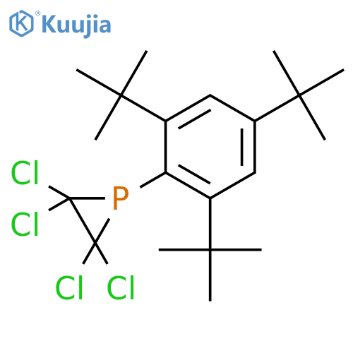 Phosphirane, 2,2,3,3-tetrachloro-1-[2,4,6-tris(1,1-dimethylethyl)phenyl]- structure