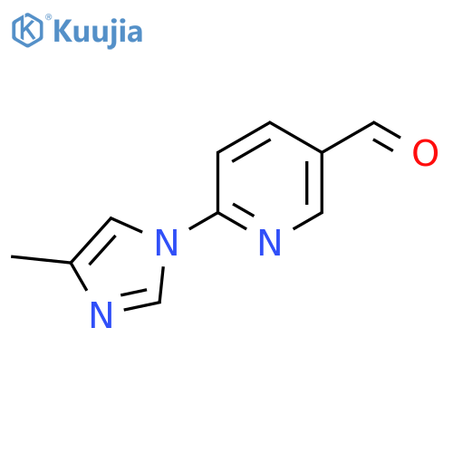 6-(4-methyl-1H-imidazol-1-yl)pyridine-3-carbaldehyde structure