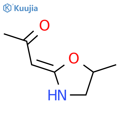 2-Propanone,1-(5-methyl-2-oxazolidinylidene)-, (1E)- structure