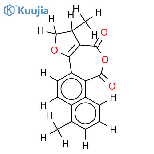 1,2-dihydro-1,6-dimethylfuronaphthoxepine-10-12-dione structure