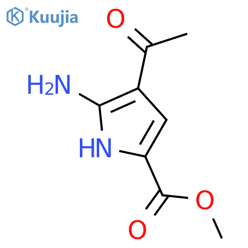 methyl 4-acetyl-5-amino-1H-pyrrole-2-carboxylate structure