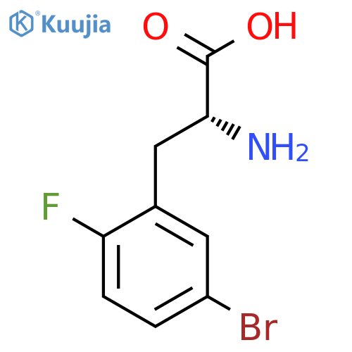 5-Bromo-2-fluoro-D-phenylalanine structure