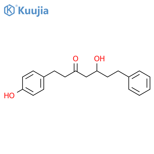 (5S)-5-hydroxy-1-(4-hydroxyphenyl)-7-phenyl-3-heptanone structure