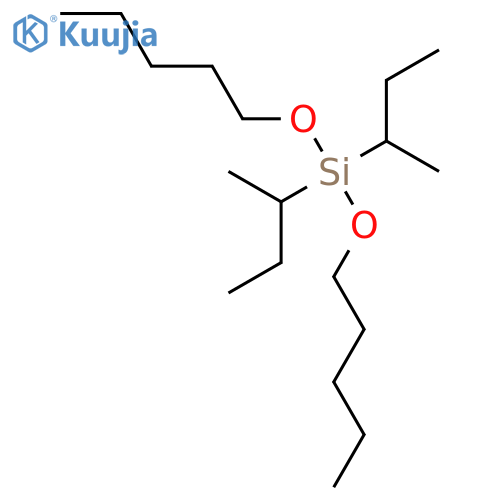 Silane, bis(1-methylpropyl)bis(pentyloxy)- structure