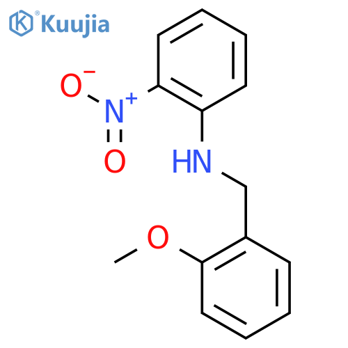 N-[(2-methoxyphenyl)methyl]-2-nitroaniline structure