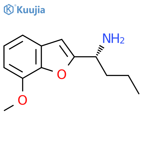 (1R)-1-(7-methoxy-1-benzofuran-2-yl)butan-1-amine structure