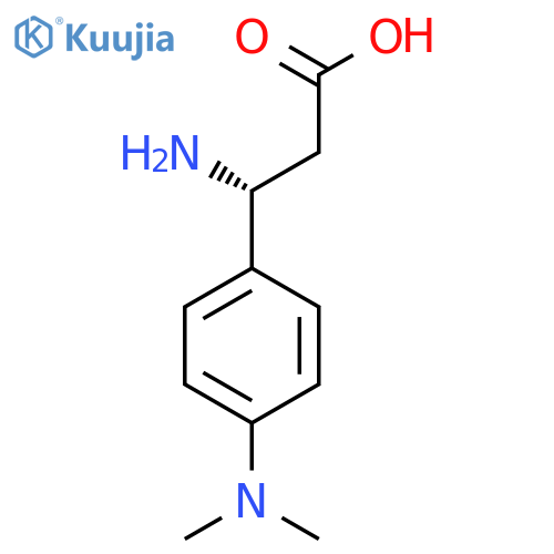 (R)-3-AMINO-3-(4-(DIMETHYLAMINO)PHENYL)PROPANOIC ACID 2HCL structure