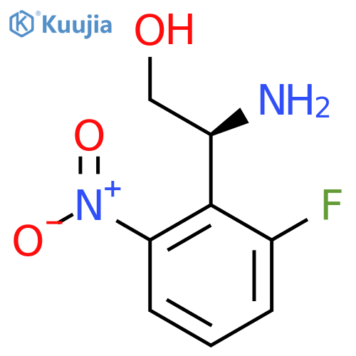 (2S)-2-amino-2-(2-fluoro-6-nitrophenyl)ethan-1-ol structure