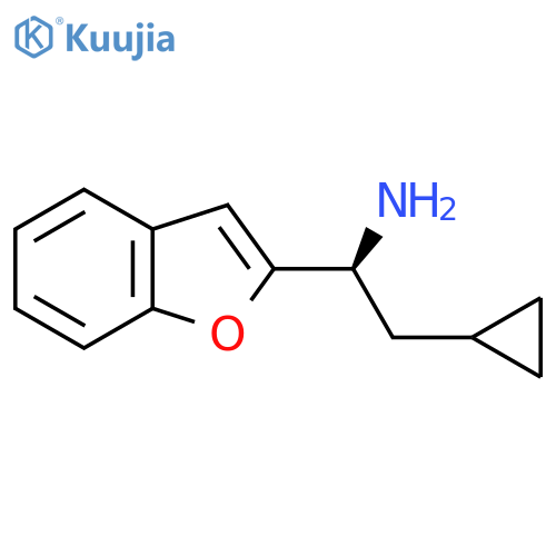 (1S)-1-(1-benzofuran-2-yl)-2-cyclopropylethan-1-amine structure