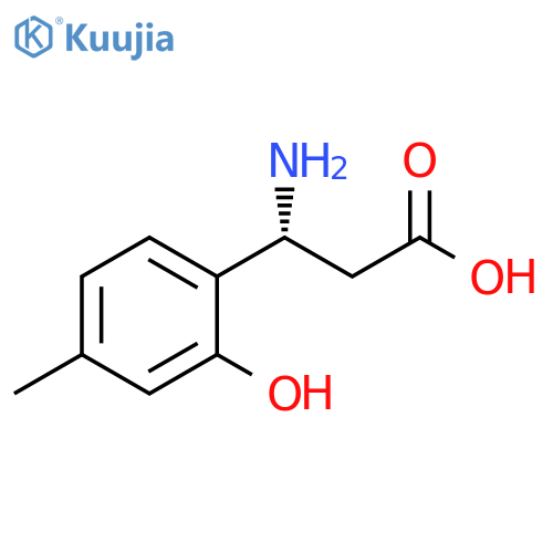 (3R)-3-AMINO-3-(2-HYDROXY-4-METHYLPHENYL)PROPANOIC ACID structure