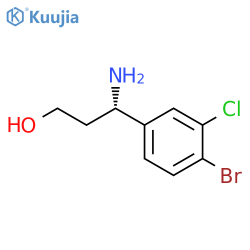 (3S)-3-AMINO-3-(4-BROMO-3-CHLOROPHENYL)PROPAN-1-OL structure