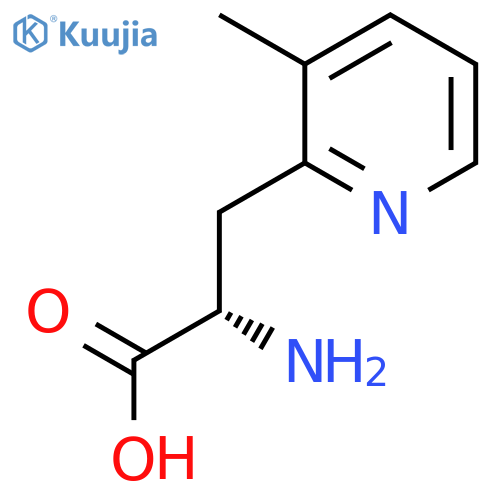 (2S)-2-amino-3-(3-methylpyridin-2-yl)propanoic acid structure