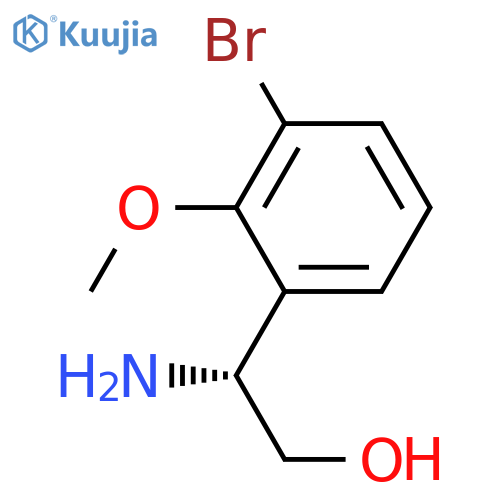 (2R)-2-amino-2-(3-bromo-2-methoxyphenyl)ethan-1-ol structure