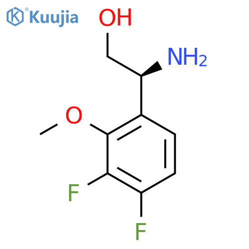 (2S)-2-amino-2-(3,4-difluoro-2-methoxyphenyl)ethan-1-ol structure