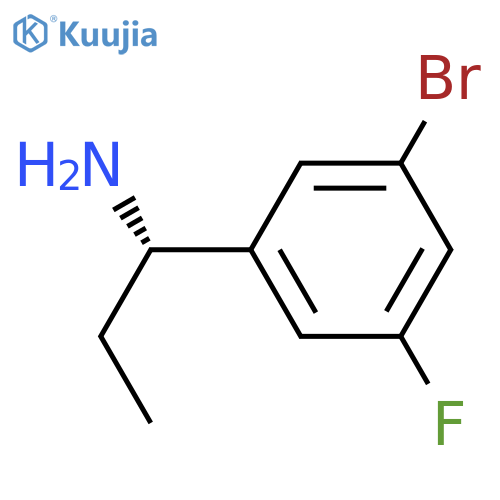 (1S)-1-(3-BROMO-5-FLUOROPHENYL)PROPAN-1-AMINE structure
