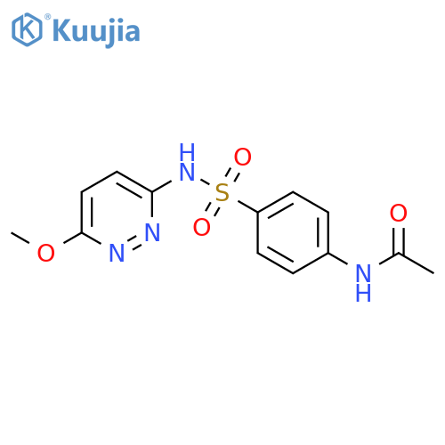 Acetamide,N-[4-[[(6-methoxy-3-pyridazinyl)amino]sulfonyl]phenyl]- structure