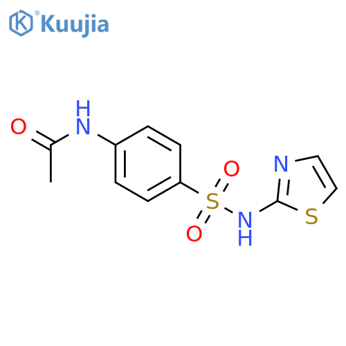 N-{4-[(1,3-thiazol-2-yl)sulfamoyl]phenyl}acetamide structure