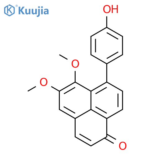 7-(4-hydroxyphenyl)-5,6-dimethoxy-1H-phenalen-1-one structure