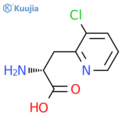 (2R)-2-AMINO-3-(3-CHLOROPYRIDIN-2-YL)PROPANOIC ACID structure