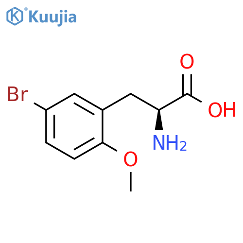 5-Bromo-2-methoxy-L-phenylalanine structure