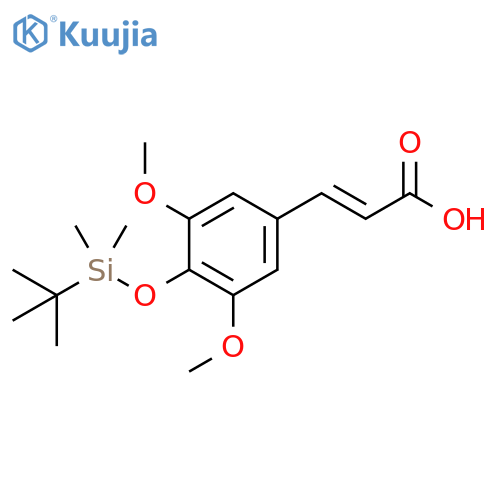 (2E)-3-4-(1,1-Dimethylethyl)dimethylsilyloxy-3,5-dimethoxyphenyl-2-propenoic Acid structure