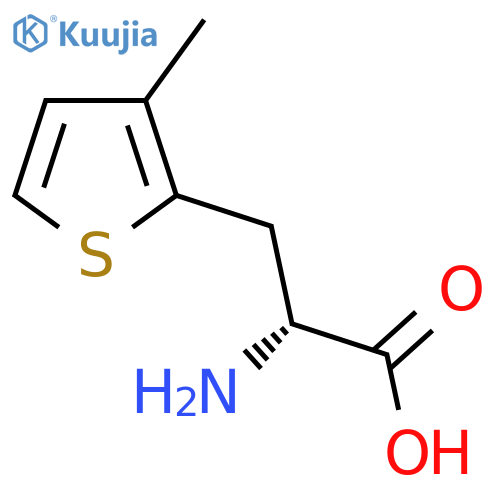 2-Thiophenepropanoic acid, α-amino-3-methyl-, (αR)- structure