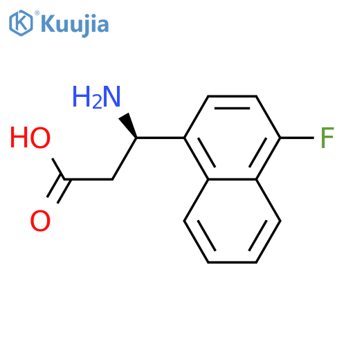 (3R)-3-AMINO-3-(4-FLUORONAPHTHALEN-1-YL)PROPANOIC ACID structure