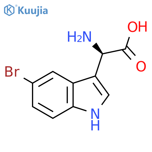 (R)-2-Amino-2-(5-bromo-1H-indol-3-YL)acetic acid structure