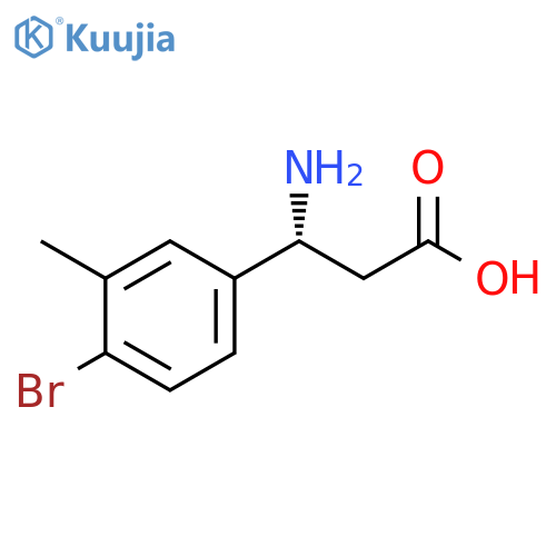 (3R)-3-AMINO-3-(4-BROMO-3-METHYLPHENYL)PROPANOIC ACID structure