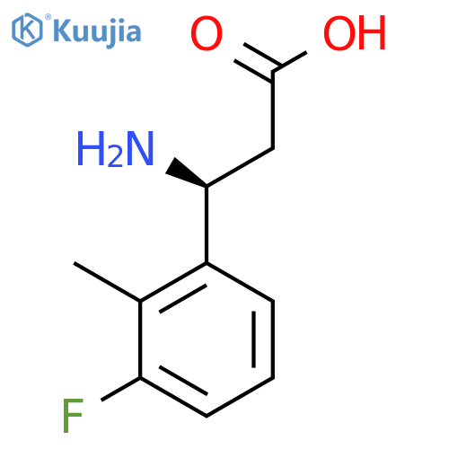 (3S)-3-Amino-3-(3-fluoro-2-methylphenyl)propanoic acid structure