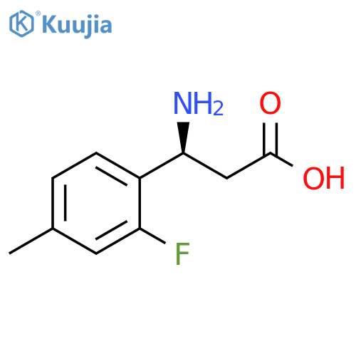 (3S)-3-AMINO-3-(2-FLUORO-4-METHYLPHENYL)PROPANOIC ACID structure