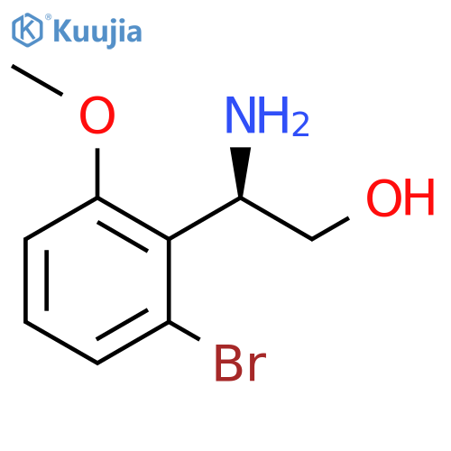 (2R)-2-amino-2-(2-bromo-6-methoxyphenyl)ethan-1-ol structure