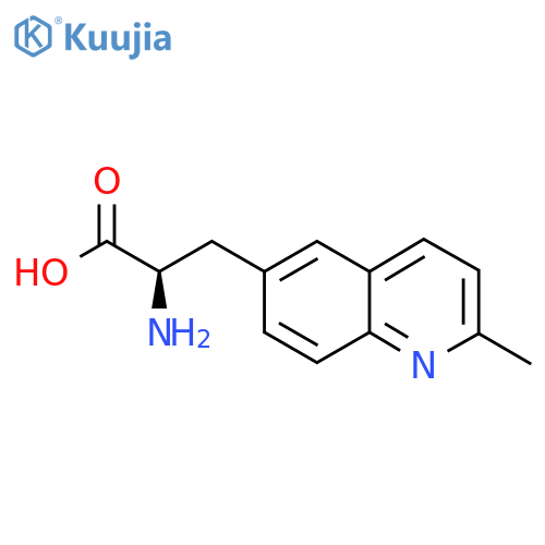 (2R)-2-amino-3-(2-methylquinolin-6-yl)propanoic acid structure