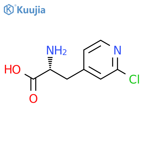 (2R)-2-AMINO-3-(2-CHLOROPYRIDIN-4-YL)PROPANOIC ACID structure
