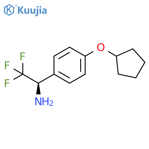 (1R)-1-(4-CYCLOPENTYLOXYPHENYL)-2,2,2-TRIFLUOROETHYLAMINE structure