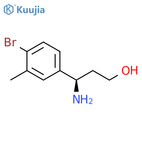 (3R)-3-AMINO-3-(4-BROMO-3-METHYLPHENYL)PROPAN-1-OL structure