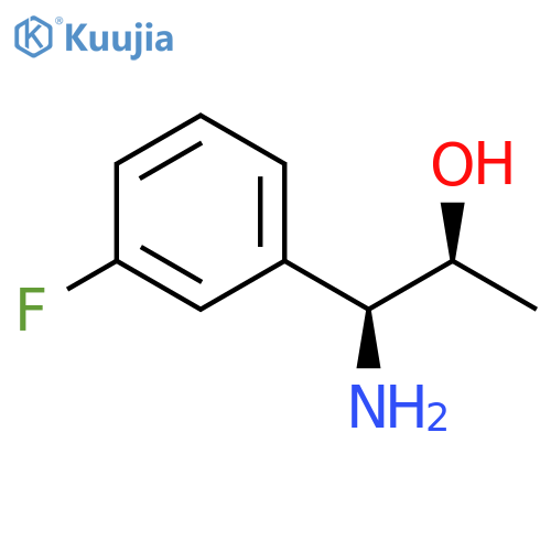 (1S,2S)-1-AMINO-1-(3-FLUOROPHENYL)PROPAN-2-OL structure