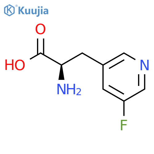 (2R)-2-AMINO-3-(5-FLUOROPYRIDIN-3-YL)PROPANOIC ACID structure