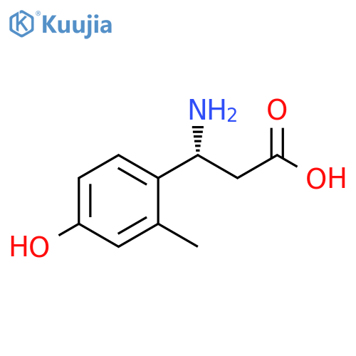 (3R)-3-AMINO-3-(4-HYDROXY-2-METHYLPHENYL)PROPANOIC ACID structure