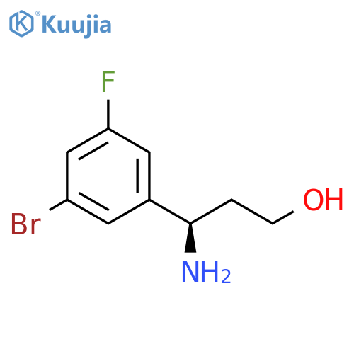 (3R)-3-AMINO-3-(3-BROMO-5-FLUOROPHENYL)PROPAN-1-OL structure