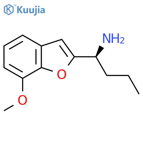 (1S)-1-(7-methoxy-1-benzofuran-2-yl)butan-1-amine structure
