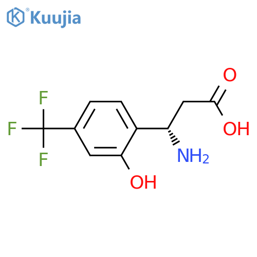 (3S)-3-AMINO-3-[2-HYDROXY-4-(TRIFLUOROMETHYL)PHENYL]PROPANOIC ACID structure
