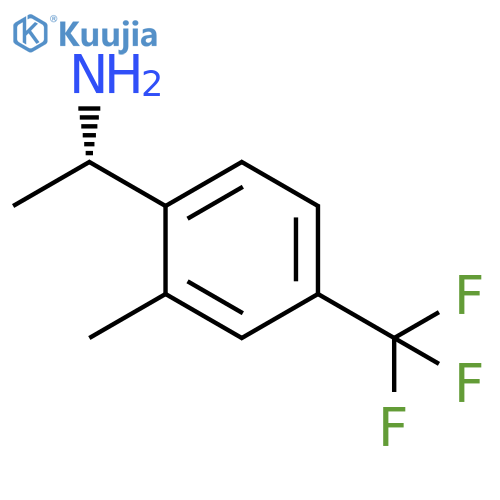 (1S)-1-2-methyl-4-(trifluoromethyl)phenylethan-1-amine structure