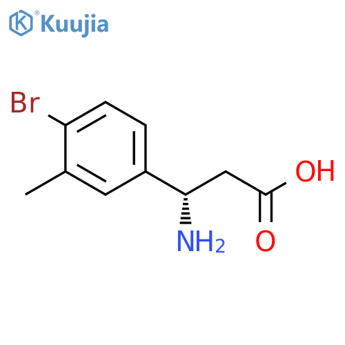 (3S)-3-AMINO-3-(4-BROMO-3-METHYLPHENYL)PROPANOIC ACID structure